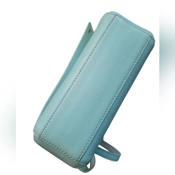 Kate Spade Sanders Place Avva Turquoise Studded Leather Crossbody Bag Purse EUC - Picture 9 of 16